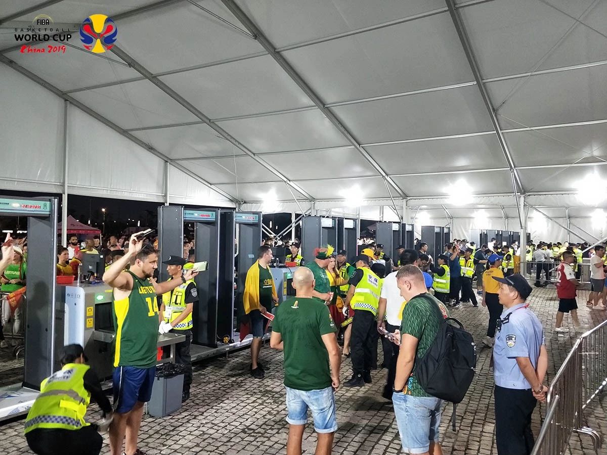 2019篮球世界杯采用威尼斯5994安检机安检门等安检设备